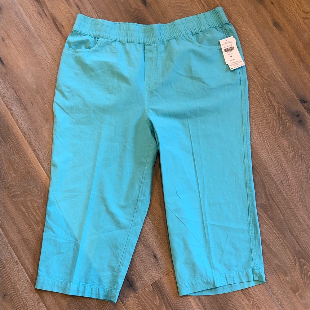 Northern Reflections Aqua “blue water” Relaxed Capris